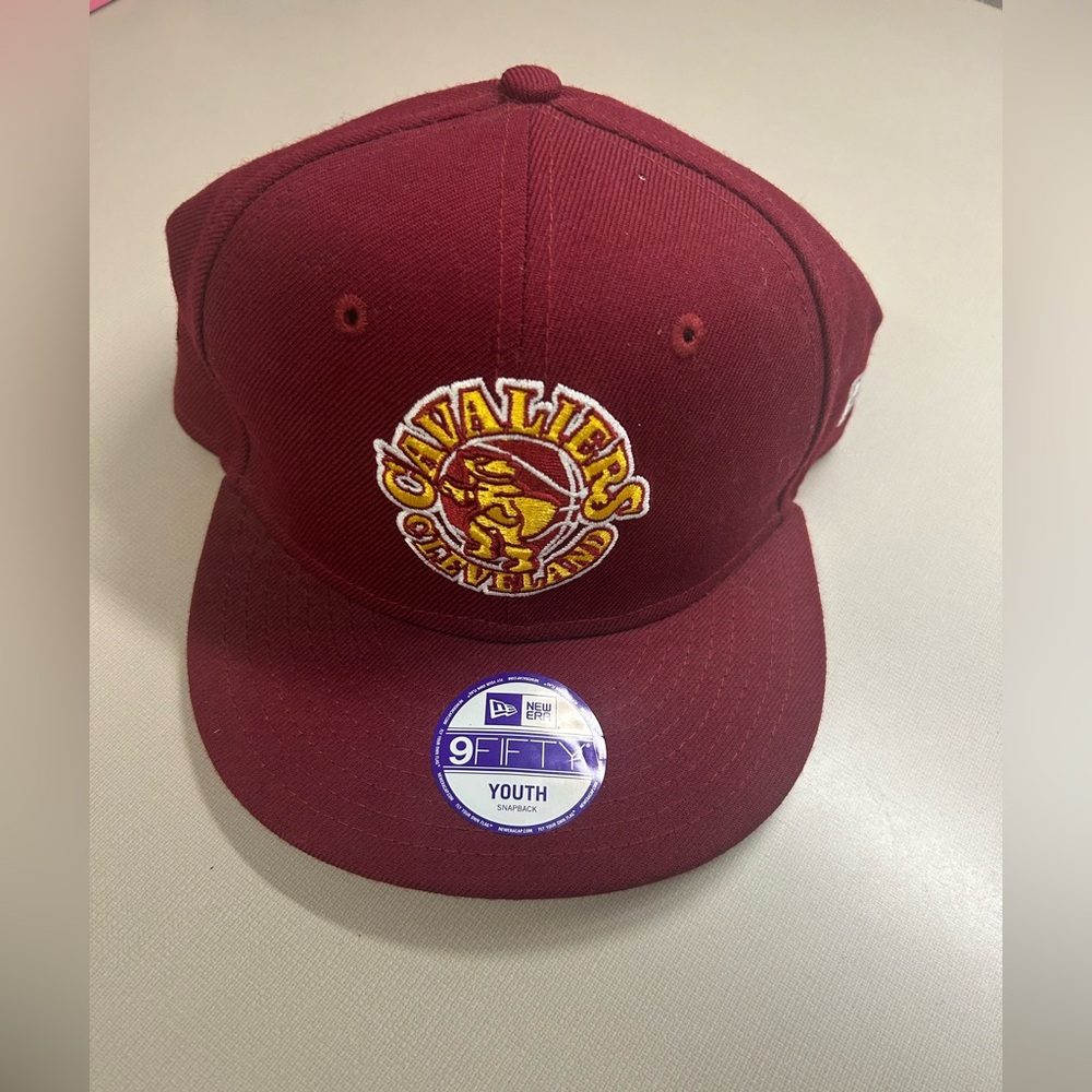 New Era Cleveland Cavaliers Maroon Snapback Hat Youth Size